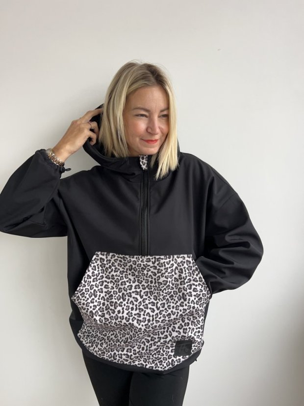 Softshellka LEO - Barva: Černá LEO, Velikost: UNI