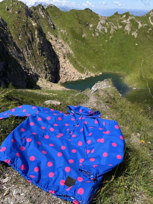 BERRY blue  softshellka letní - Barva: Modro&Růžová, Velikost: XS