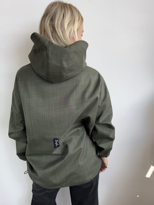 Jarní softshellka KHAKI - Barva: Khaki, Velikost: UNI