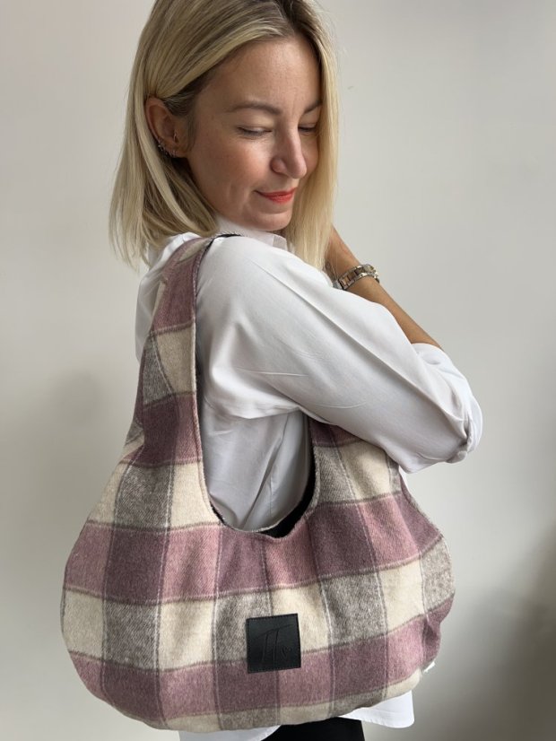 FLANELKA bag starorůžová