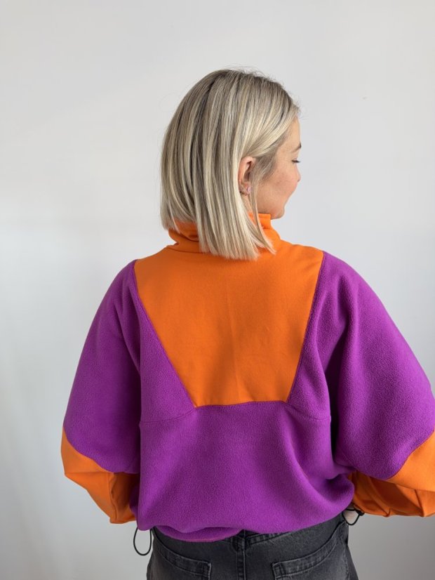 Mikina LAVA - Barva: Fialka&Oranž, Velikost: UNI