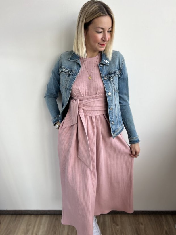 Šaty KATE - Barva: Khaki, Velikost: S/M