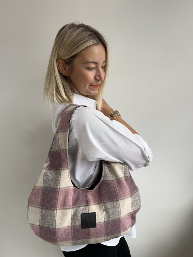 FLANELKA bag starorůžová