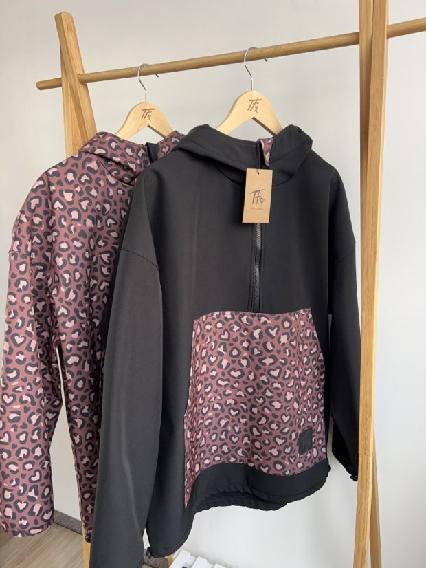 Softshellka LEO hnědý - Barva: Černá, Velikost: XS